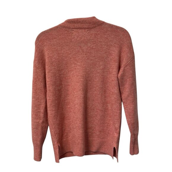 LOFT SWEATER COZY SOFT RIBBED PINK PULLOVER CREW NECK KNIT STRETCH CAPSULE SZ XS - Picture 2 of 8